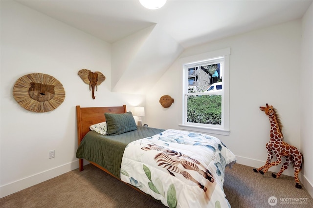 2063 13th Ave W, Seattle, WA 98119 - bedroom featuring carpet floors and lofted ceiling