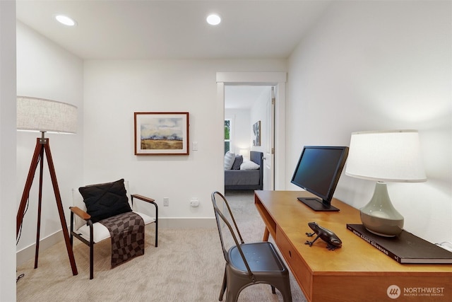 2063 13th Ave W, Seattle, WA 98119 - office area with carpet flooring and recessed lighting