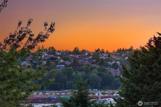 2063 13th Ave W, Seattle, WA 98119 - aerial view at dusk