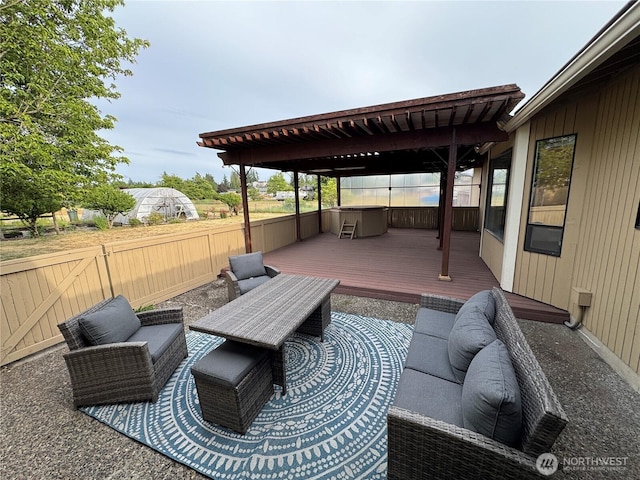 18509 22nd Ave E, Tacoma, WA 98445 - view of patio featuring a deck