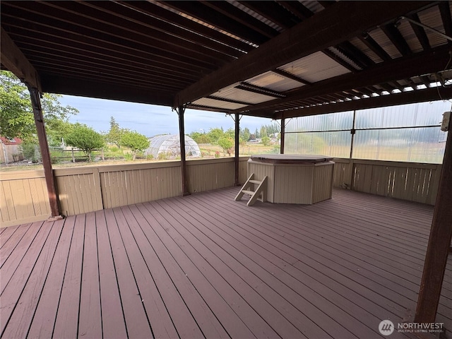 18509 22nd Ave E, Tacoma, WA 98445 - deck with a hot tub