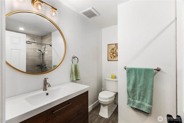 22625 1st Dr SE, Bothell, WA 98021 - bathroom featuring vanity, wood finished floors, and a shower