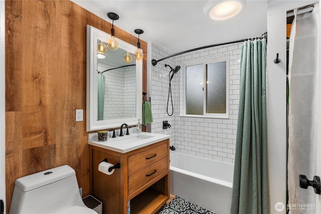 22625 1st Dr SE, Bothell, WA 98021 - full bathroom with vanity and shower / bath combination with curtain