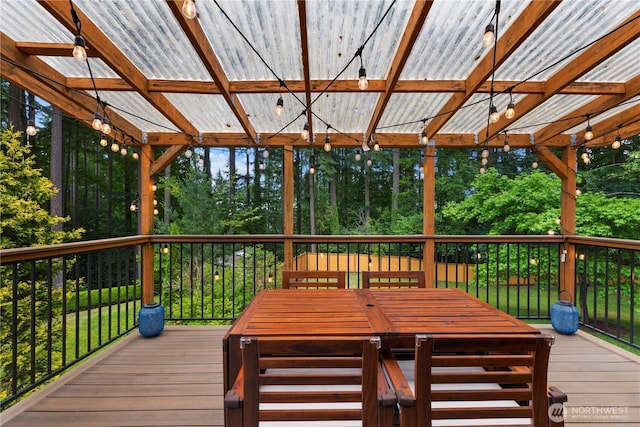 22625 1st Dr SE, Bothell, WA 98021 - wooden deck featuring view of wooded area