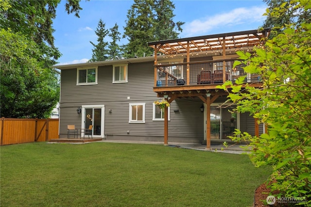 22625 1st Dr SE, Bothell, WA 98021 - back of property with a pergola, a deck, and a patio