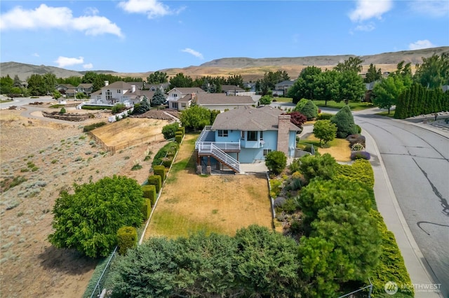 2338 Grand Ave, East Wenatchee, WA 98802 - aerial perspective of suburban area featuring mountains
