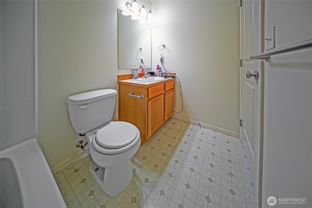 816 Cherry Ave, Sumner, WA 98390 - full bath with vanity, tile patterned floors, and a tub to relax in