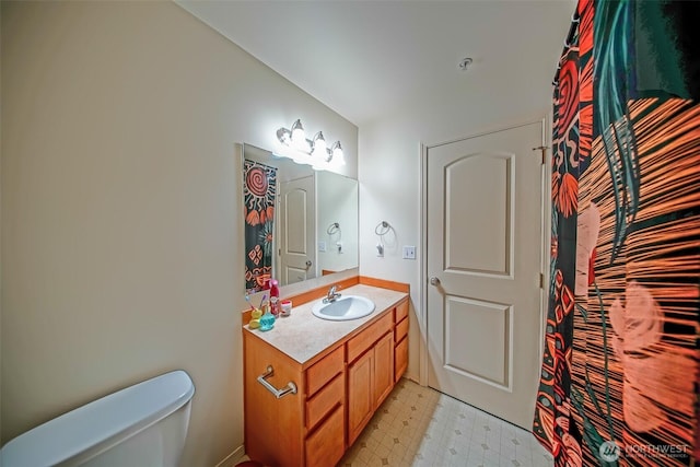 816 Cherry Ave, Sumner, WA 98390 - bathroom featuring tile patterned floors and vanity