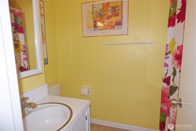 8703 Skokomish Way NE, Olympia, WA 98516 - full bath featuring vanity and tile patterned floors