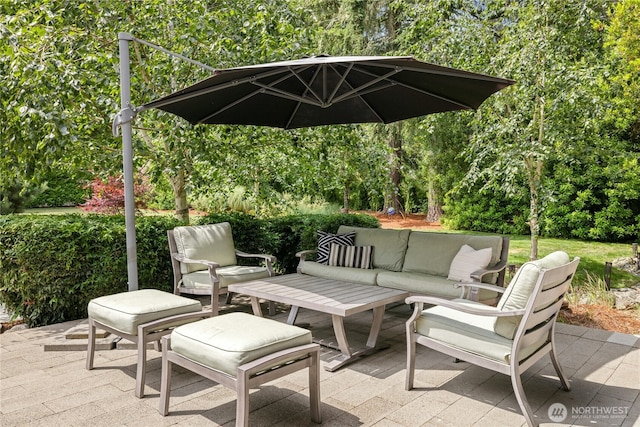 6686 NE Ralston Rd, Bainbridge Island, WA 98110 - view of patio with an outdoor hangout area