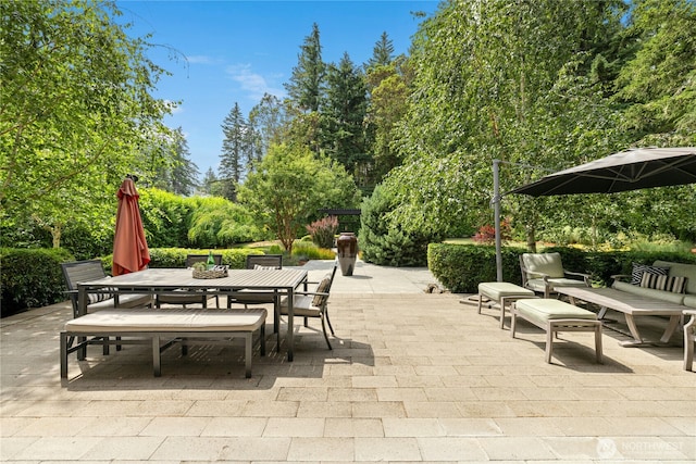 6686 NE Ralston Rd, Bainbridge Island, WA 98110 - view of patio featuring outdoor dining space