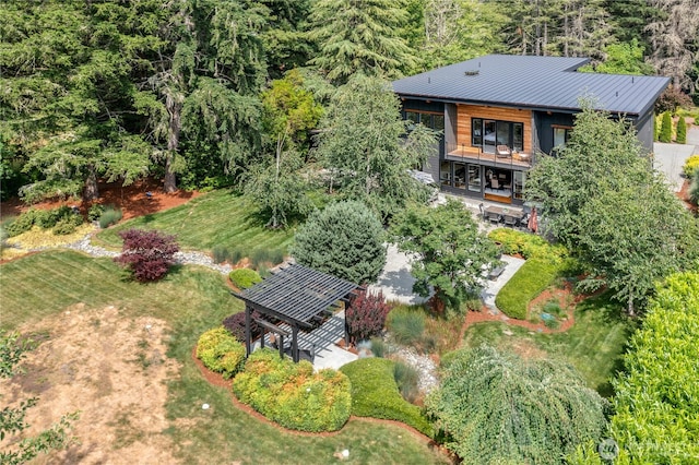 6686 NE Ralston Rd, Bainbridge Island, WA 98110 - view from above of property featuring a heavily wooded area