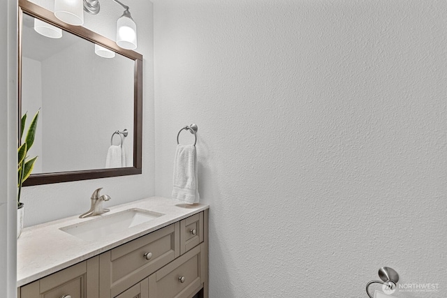 17225 429th Ave SE, North Bend, WA 98045 - bathroom with vanity and a textured wall