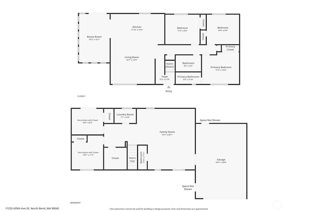 17225 429th Ave SE, North Bend, WA 98045 - view of property floor plan