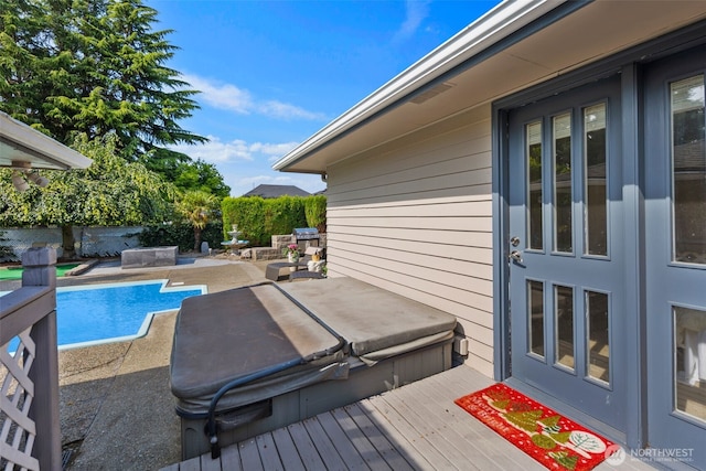 14715 57th Ave S, Tukwila, WA 98168 - deck with a fenced backyard, grilling area, and a patio