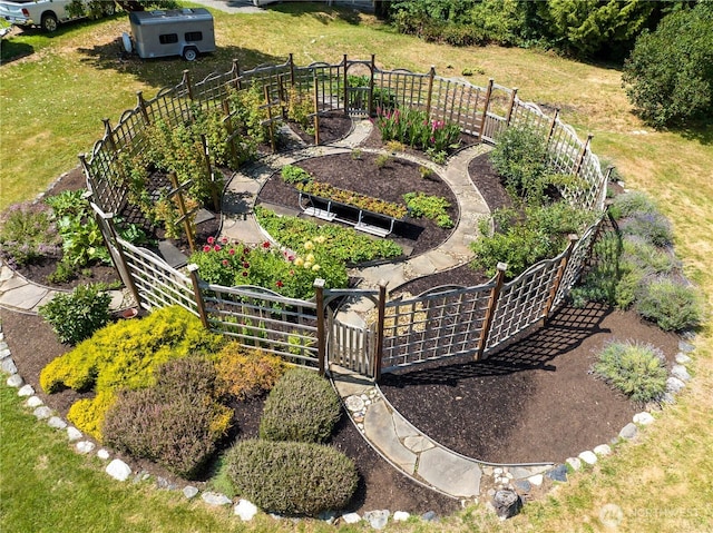 7001 Palm Ln, Anacortes, WA 98221 - view of yard featuring a vegetable garden