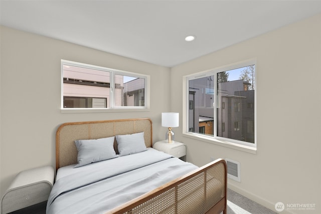 9217B 14th Ave NW, Seattle, WA 98117 - carpeted bedroom with recessed lighting and baseboards