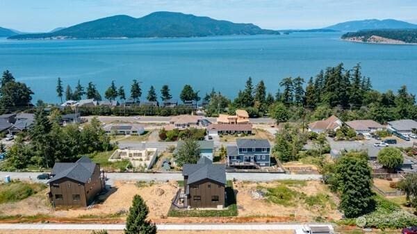 3714 W 3rd St, Anacortes, WA 98221 - aerial view of a water and mountain view