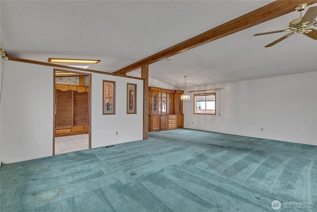 206 Noble Fir Cir, Enumclaw, WA 98022 - carpeted empty room featuring ceiling fan and a chandelier