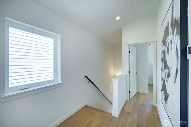 2904 W Bertona St, Seattle, WA 98199 - staircase featuring wood finished floors and recessed lighting