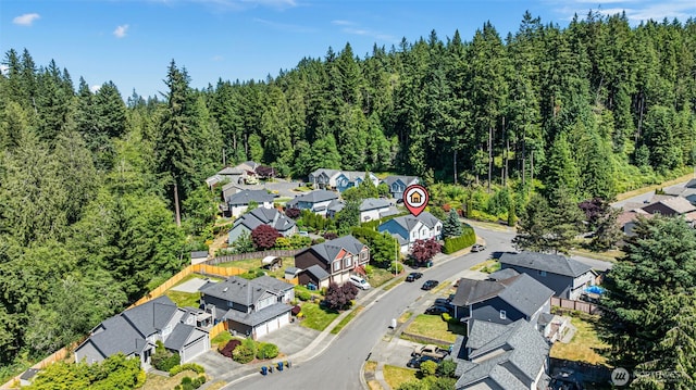 13233 59th Ave W, Edmonds, WA 98026 - aerial view of residential area featuring a heavily wooded area