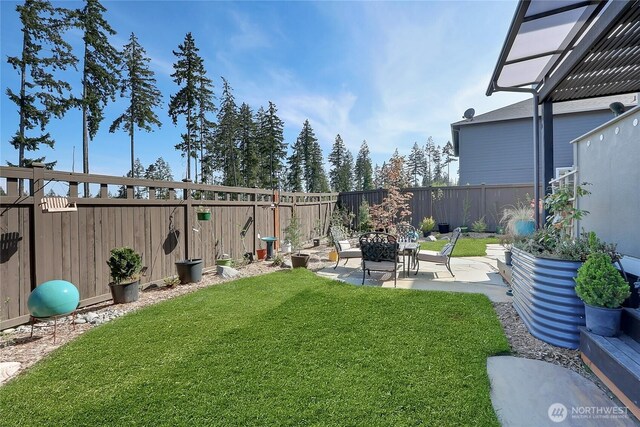 4615 SW Olivine Dr SW, Port Orchard, WA 98367 - fenced backyard featuring a patio