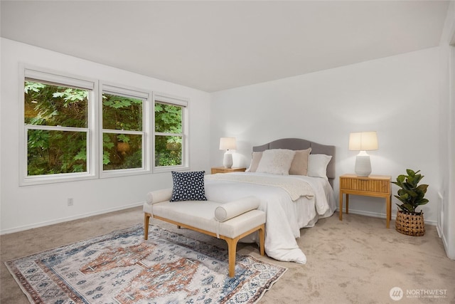 7089 NE Bay Hill Rd, Bainbridge Island, WA 98110 - bedroom featuring light colored carpet and baseboards