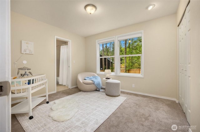 7089 NE Bay Hill Rd, Bainbridge Island, WA 98110 - carpeted bedroom with baseboards and a closet