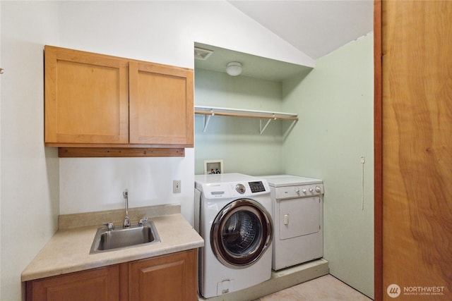 7554 Guemes Island Rd, Anacortes, WA 98221 - washroom with cabinet space and washer and clothes dryer