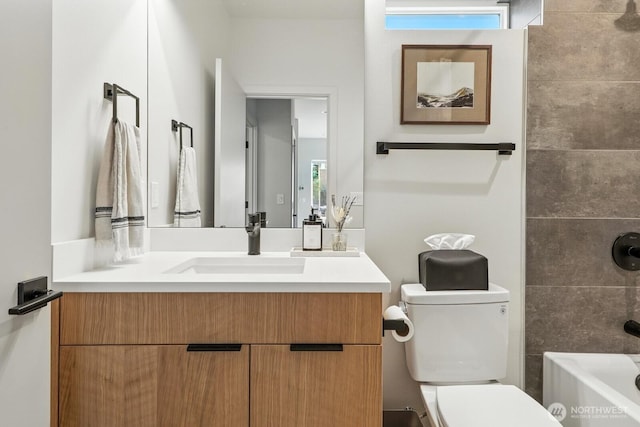 4119 Wallingford Ave N Unit C, Seattle, WA 98103 - bathroom with vanity and shower / bathtub combination