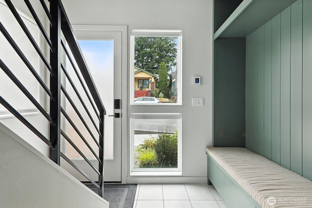 4119 Wallingford Ave N Unit C, Seattle, WA 98103 - entryway featuring tile patterned flooring and stairs