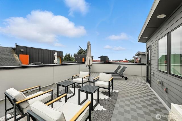 4119 Wallingford Ave N Unit C, Seattle, WA 98103 - patio / terrace with outdoor lounge area