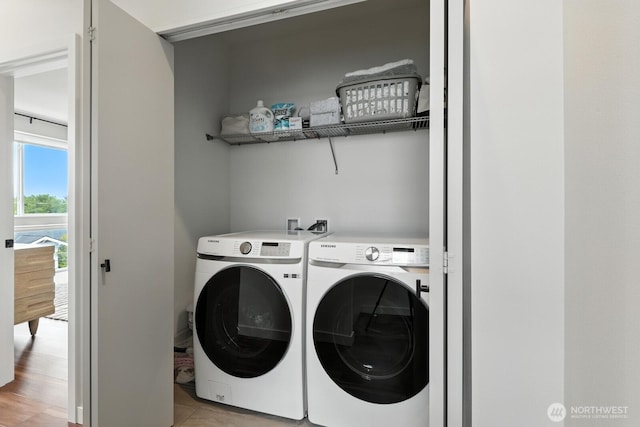4119 Wallingford Ave N Unit C, Seattle, WA 98103 - laundry area featuring washing machine and clothes dryer