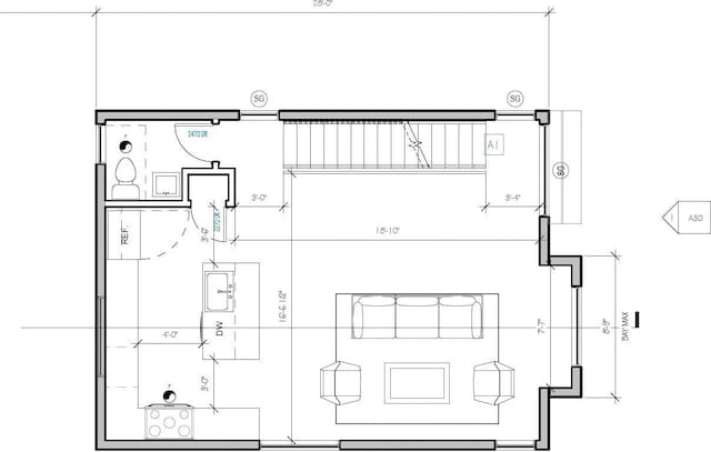 4119 Wallingford Ave N Unit C, Seattle, WA 98103 - view of floor plan / room layout