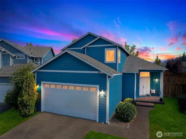 6713 135th E, Puyallup, WA 98373 - traditional-style house with asphalt driveway, a shingled roof, and an attached garage