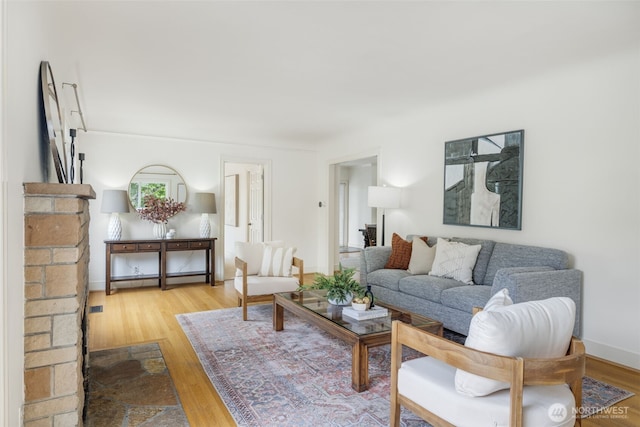 1222 6th Ave N, Seattle, WA 98109 - living room with wood finished floors