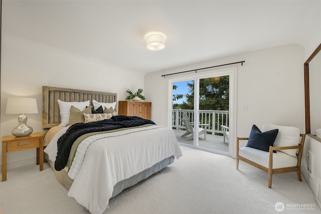 1222 6th Ave N, Seattle, WA 98109 - bedroom with access to exterior and carpet floors