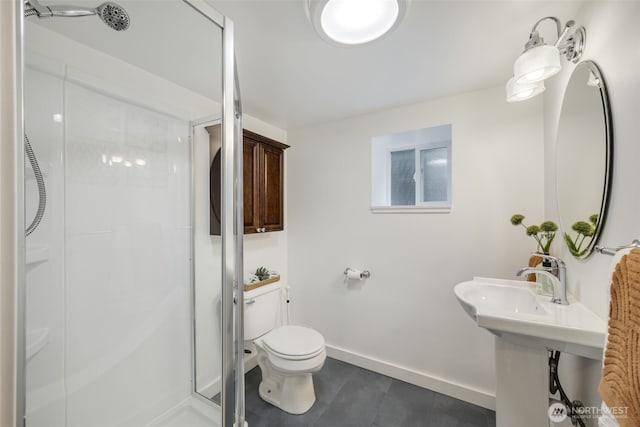 1222 6th Ave N, Seattle, WA 98109 - full bathroom featuring a stall shower and tile patterned flooring