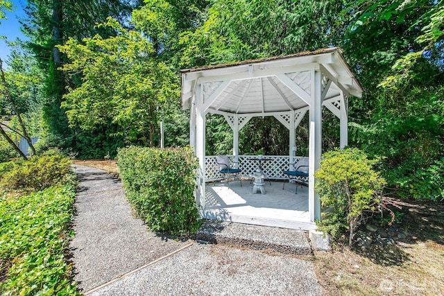 16909 NE 37th Pl, Bellevue, WA 98008 - view of patio featuring a gazebo