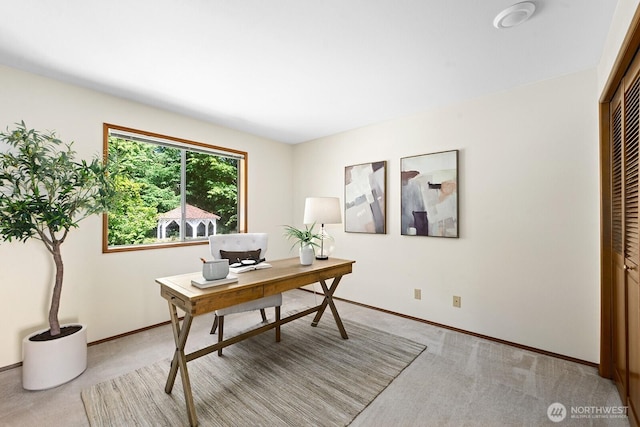 16909 NE 37th Pl, Bellevue, WA 98008 - home office featuring light colored carpet and baseboards