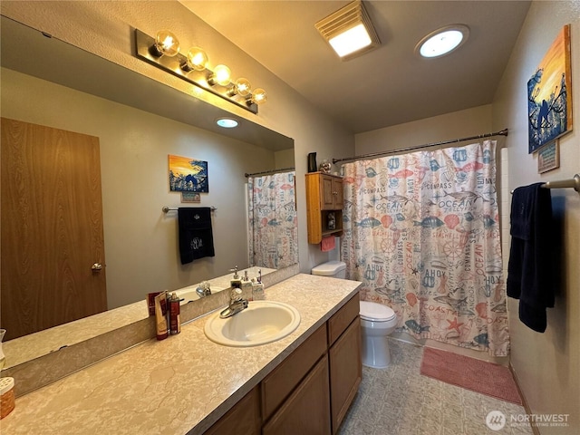 15015 105th Ave SE, Yelm, WA 98597 - full bathroom with vanity and curtained shower