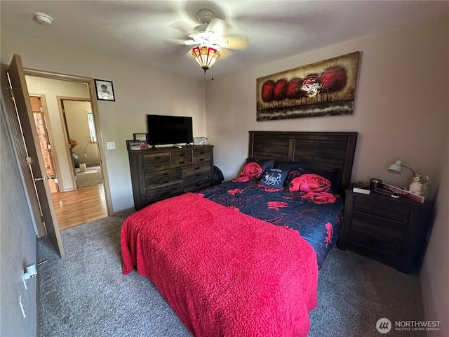 15015 105th Ave SE, Yelm, WA 98597 - bedroom with carpet flooring and a ceiling fan