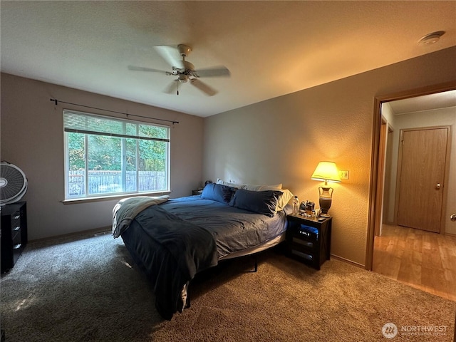 15015 105th Ave SE, Yelm, WA 98597 - bedroom with carpet and a ceiling fan
