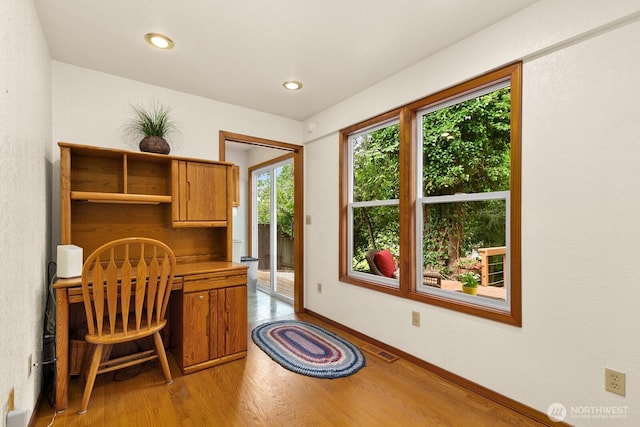 44520 SE 144th St, North Bend, WA 98045 - office featuring light wood-style floors and recessed lighting