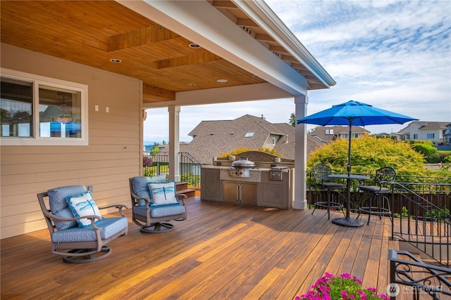2014 Parkview Dr NE, Tacoma, WA 98422 - deck featuring an outdoor kitchen