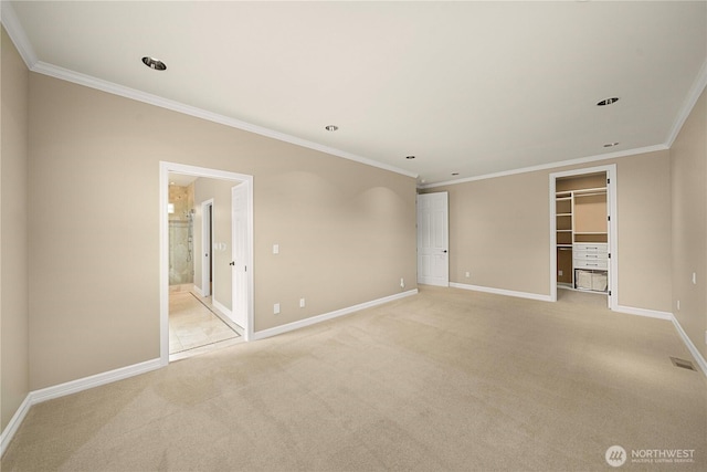 2014 Parkview Dr NE, Tacoma, WA 98422 - spare room featuring ornamental molding and light colored carpet