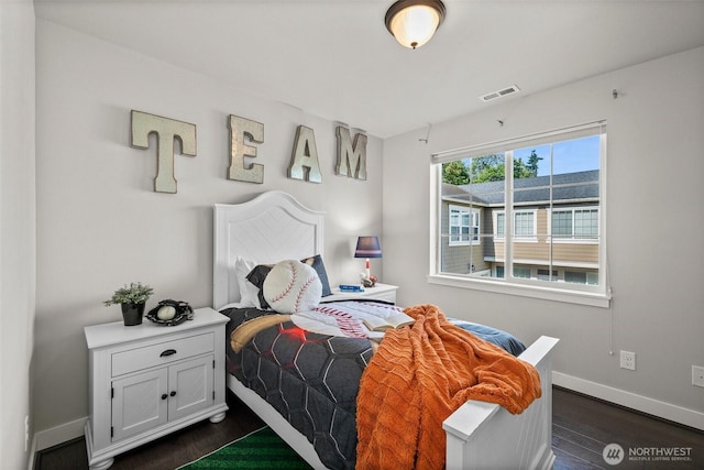 15791 NE 114th Way, Redmond, WA 98052 - bedroom featuring dark wood-style flooring and baseboards