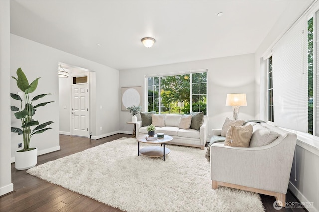15791 NE 114th Way, Redmond, WA 98052 - living area featuring wood finished floors and baseboards