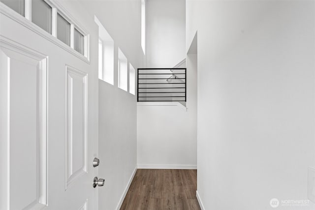 7812 S Sheridan Ave, Tacoma, WA 98408 - hall with wood finished floors and a high ceiling
