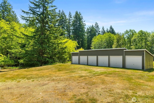 6928 View Park Rd SE, Port Orchard, WA 98367 - view of grassy yard featuring an outdoor structure
